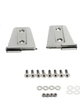 Kentrol Door Hinge Set, 4 Pieces, Polished Silver, Fits Jeep JK 2007-2018                                     - 30575 - Image 2