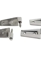 Kentrol Door Hinge Set, 4 Pieces, Polished Silver, Fits Jeep JK 2007-2018                                     - 30575 - Image 4