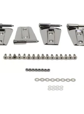 Kentrol Door Hinge Set 8 Pieces Polished Silver for Jeep JK 2007-2018                                     - 30576 - Image 7