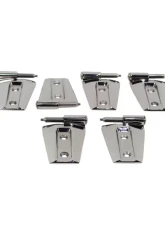 Kentrol Door Hinge Set 8 Pieces Polished Silver for Jeep JK 2007-2018                                     - 30576 - Image 2