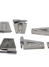 Kentrol Door Hinge Set 8 Pieces Polished Silver for Jeep JK 2007-2018                                     - 30576 - Image 4