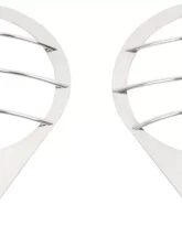 Kentrol Headlight Guards Pair Polished Silver for Jeep JK 2007-2018                                     - 30579 - Image 6