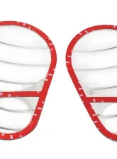 Kentrol Headlight Guards Pair Polished Silver for Jeep JK 2007-2018                                     - 30579 - Image 3