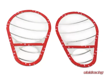 Kentrol Headlight Guards Pair Polished Silver for Jeep JK 2007-2018 - 30579