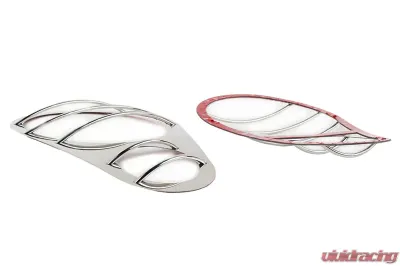 Kentrol Headlight Guards Pair Polished Silver for Jeep JK 2007-2018 - 30579