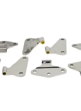 Kentrol Body Door Hinge Set 8 Pieces Polished Silver for Jeep JK 2007-2018                                     - 30581 - Image 3