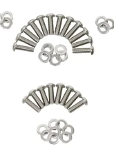 Kentrol Body Door Hinge Set 8 Pieces Polished Silver for Jeep JK 2007-2018                                     - 30581 - Image 4