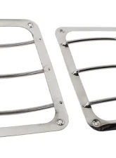 Kentrol Taillight Guard Pair Polished Silver for Jeep JK 2007-2018                                     - 30582 - Image 3