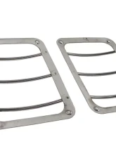 Kentrol Taillight Guard Pair Polished Silver for Jeep JK 2007-2018                                     - 30582 - Image 4