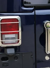 Kentrol Taillight Guard Pair Polished Silver for Jeep JK 2007-2018                                     - 30582 - Image 7