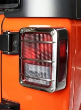 Kentrol Taillight Guard Pair Polished Silver for Jeep JK 2007-2018                                     - 30582 - Image 8