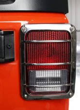 Kentrol Taillight Guard Pair Polished Silver for Jeep JK 2007-2018                                     - 30582 - Image 9