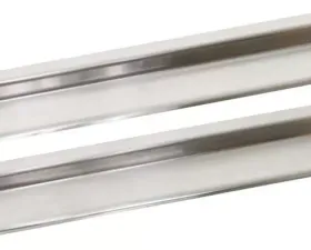 Kentrol Entry Guards Pair for Jeep JK 2007-2018, 2-Door, Polished Silver Finish