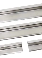 Kentrol Entry Guards 4-Piece Set for Jeep JK 2007-2018, Polished Silver, 4 Door                                     - 30585 - Image 5