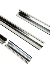 Kentrol Entry Guards 4-Piece Set for Jeep JK 2007-2018, Polished Silver, 4 Door                                     - 30585 - Image 2
