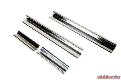 Kentrol Entry Guards 4-Piece Set for Jeep JK 2007-2018, Polished Silver, 4 Door - 30585