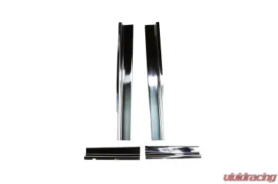 Kentrol Entry Guards 4-Piece Set for Jeep JK 2007-2018, Polished Silver, 4 Door - 30585