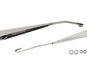 Kentrol Windshield Wiper Arms Pair Polished Silver for Jeep JK 2007-2018