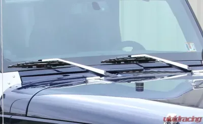 Kentrol Windshield Wiper Arms Pair Polished Silver for Jeep JK 2007-2018 - 30591