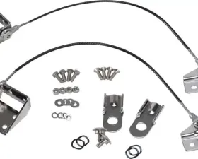 Kentrol Tailgate Pivot Latch Assembly, Fiberglass Body, Polished Silver, Jeep CJ 1976-1986