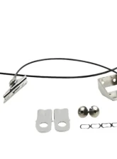 Kentrol Tailgate Pivot Latch Assembly, Fiberglass Body, Polished Silver, Jeep CJ 1976-1986                                     - 30666 - Image 2