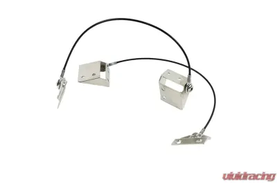 Kentrol Tailgate Pivot Latch Assembly, Fiberglass Body, Polished Silver, Jeep CJ 1976-1986 - 30666