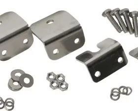 Kentrol Strut Rod Mounting Brackets 4 Pieces Fiberglass Polished Silver Jeep CJ 1972-1986
