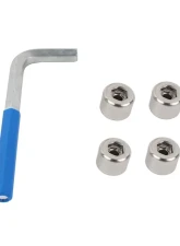 Kentrol OEM Anti-Theft Door Nuts Polished Silver for Jeep TJ 1997-2006 30711                                     - 30711 - Image 4