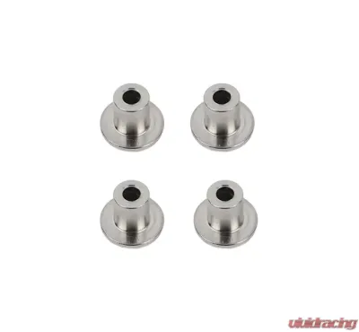 Kentrol OEM Anti-Theft Door Nuts for 2 Door Jeep JK 2007-2018, Polished Silver - 30713