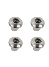 Kentrol OEM Anti-Theft Door Nuts for 2 Door Jeep JK 2007-2018, Polished Silver                                     - 30713 - Image 3