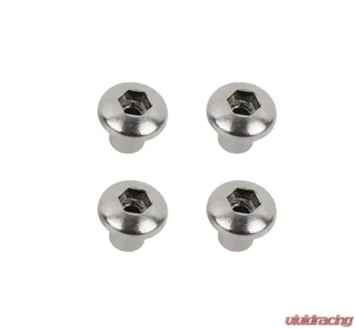 Kentrol OEM Anti-Theft Door Nuts for 2 Door Jeep JK 2007-2018, Polished Silver - 30713