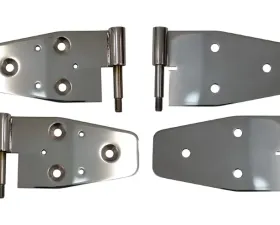 Kentrol Door Hinge Set of 4 Pieces Polished Jeep TJ 2003-2006
