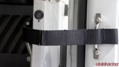 Kentrol Polished Stainless Door Strap Kit for Jeep TJ 1997-2006, Stainless Steel - 30724