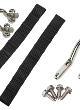 Kentrol Door Strap Kit Polished Stainless Steel for Jeep CJ YJ 1976-1995                                     - 30725 - Image 4