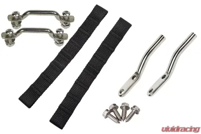 Kentrol Door Strap Kit Polished Stainless Steel for Jeep CJ YJ 1976-1995 - 30725