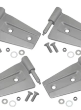 Kentrol Door Hinge Set 4 Pieces Bare Grey for 2007-2018 Jeep JK                                     - 40575 - Image 5