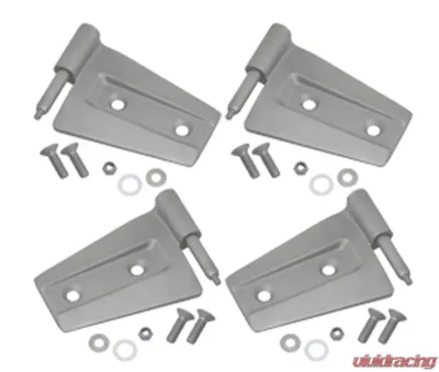 Kentrol Door Hinge Set 4 Pieces Bare Grey for 2007-2018 Jeep JK - 40575
