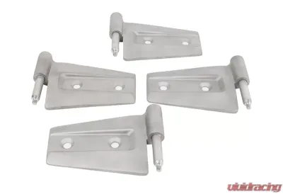 Kentrol Door Hinge Set 4 Pieces Bare Grey for 2007-2018 Jeep JK - 40575