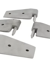 Kentrol Door Hinge Set 4 Pieces Bare Grey for 2007-2018 Jeep JK                                     - 40575 - Image 4