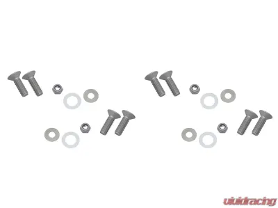 Kentrol Door Hinge Set 4 Pieces Bare Grey for 2007-2018 Jeep JK - 40575