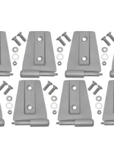 Kentrol Door Hinge Set 8 Pieces Bare Grey for Jeep JK 2007-2018                                     - 40576 - Image 4