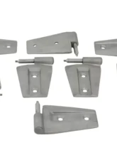 Kentrol Door Hinge Set 8 Pieces Bare Grey for Jeep JK 2007-2018                                     - 40576 - Image 2