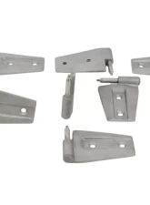 Kentrol Door Hinge Set 8 Pieces Bare Grey for Jeep JK 2007-2018                                     - 40576 - Image 3