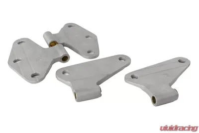 Kentrol Body Door Hinge Set 4 Pieces Bare Grey for Jeep JK 2007-2018 - 40580