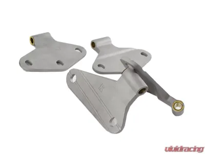 Kentrol Body Door Hinge Set 4 Pieces Bare Grey for Jeep JK 2007-2018 - 40580