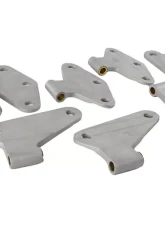 Kentrol Body Door Hinge Set 8 Pieces Bare Grey for Jeep JK 2007-2018                                     - 40581 - Image 2