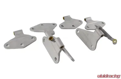 Kentrol Body Door Hinge Set 8 Pieces Bare Grey for Jeep JK 2007-2018 - 40581