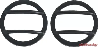 Kentrol Side Marker Covers Pair Powdercoat Black for Jeep JK 2007-2018 - 50008