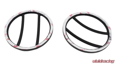 Kentrol Side Marker Covers Pair Powdercoat Black for Jeep JK 2007-2018 - 50008