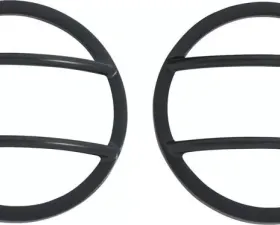 Kentrol Front Marker Covers Pair Powdercoat Black for Jeep JK 2007-2018